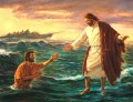 Jesús en el mar cristiano religioso